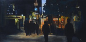 James Tucker-- The End of the Evening 24x48 Acrylic on panel $875